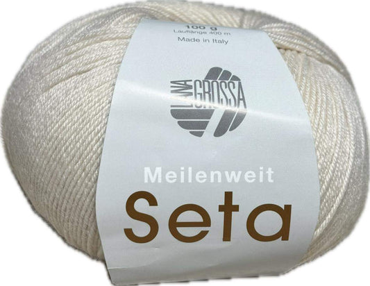Lana Grossa Meilenweit Seta Strømpegarn