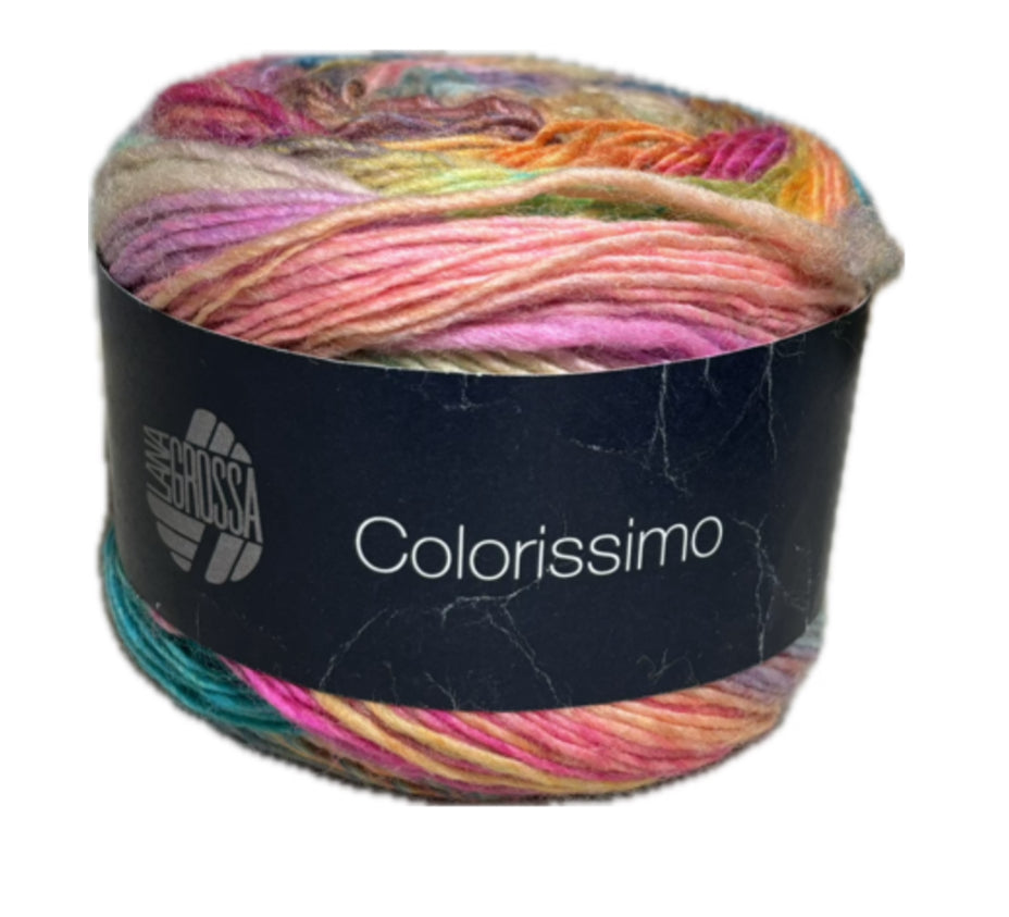 Colorissimo - Multifarvet Merinould - Lana Grossa