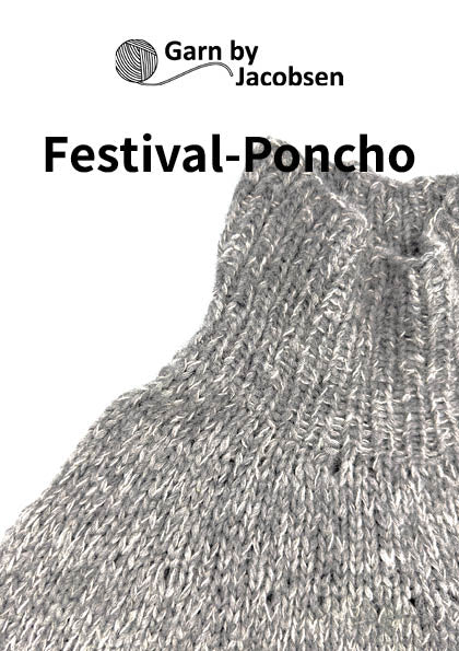 Festival Poncho Strikkeopskrift