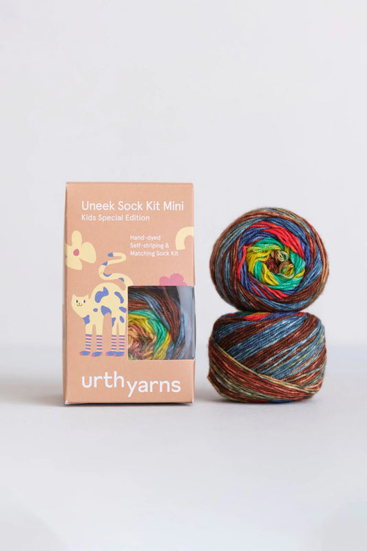 Uneek sock kit mini - Håndfarvet Stømpegarn - Urth Yarn