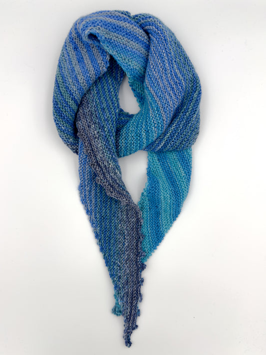 Marsk-tørklæde - Håndstrikket i farve 3031