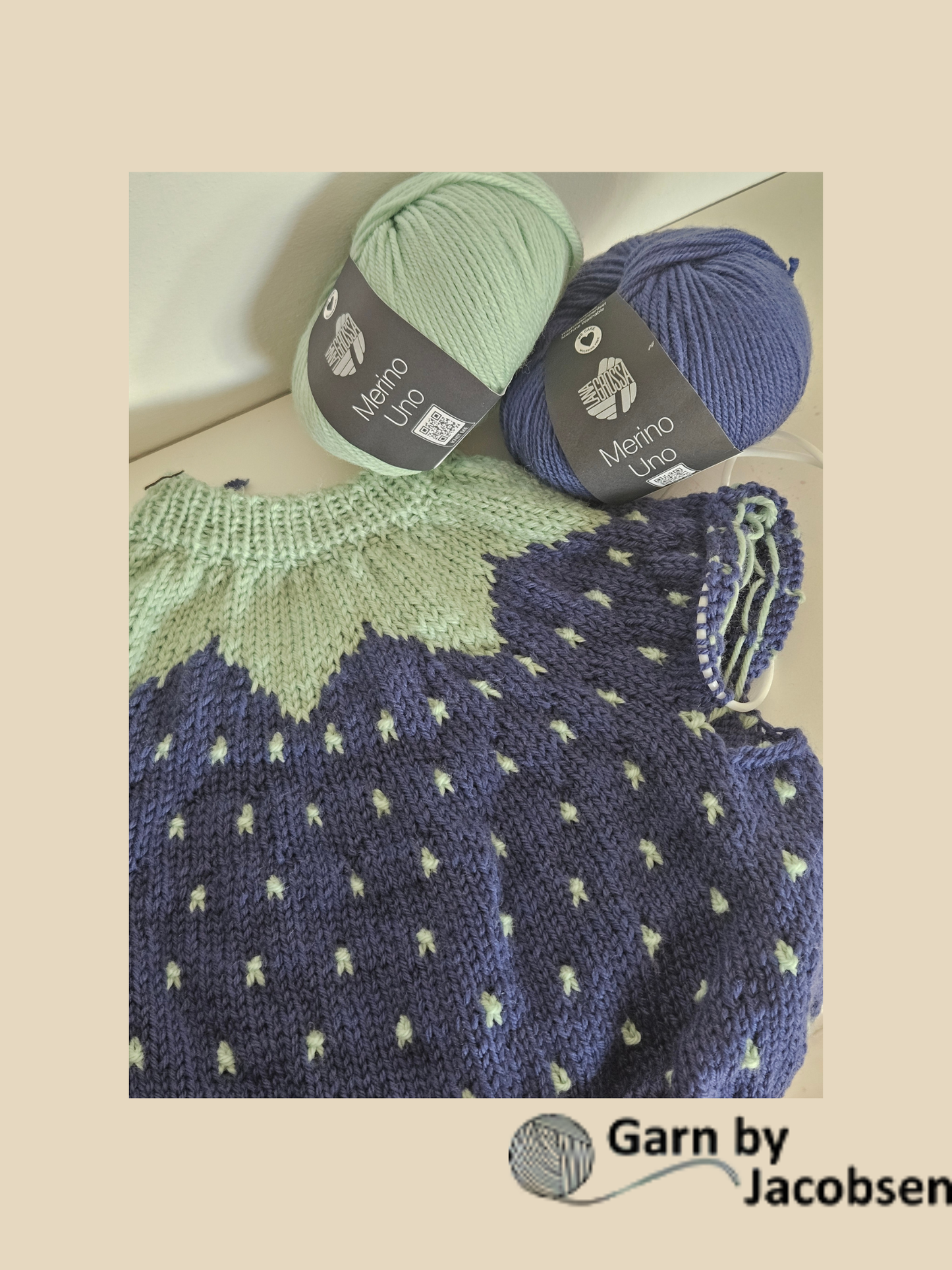 Fruit Sweater  garnpakke  blåbær