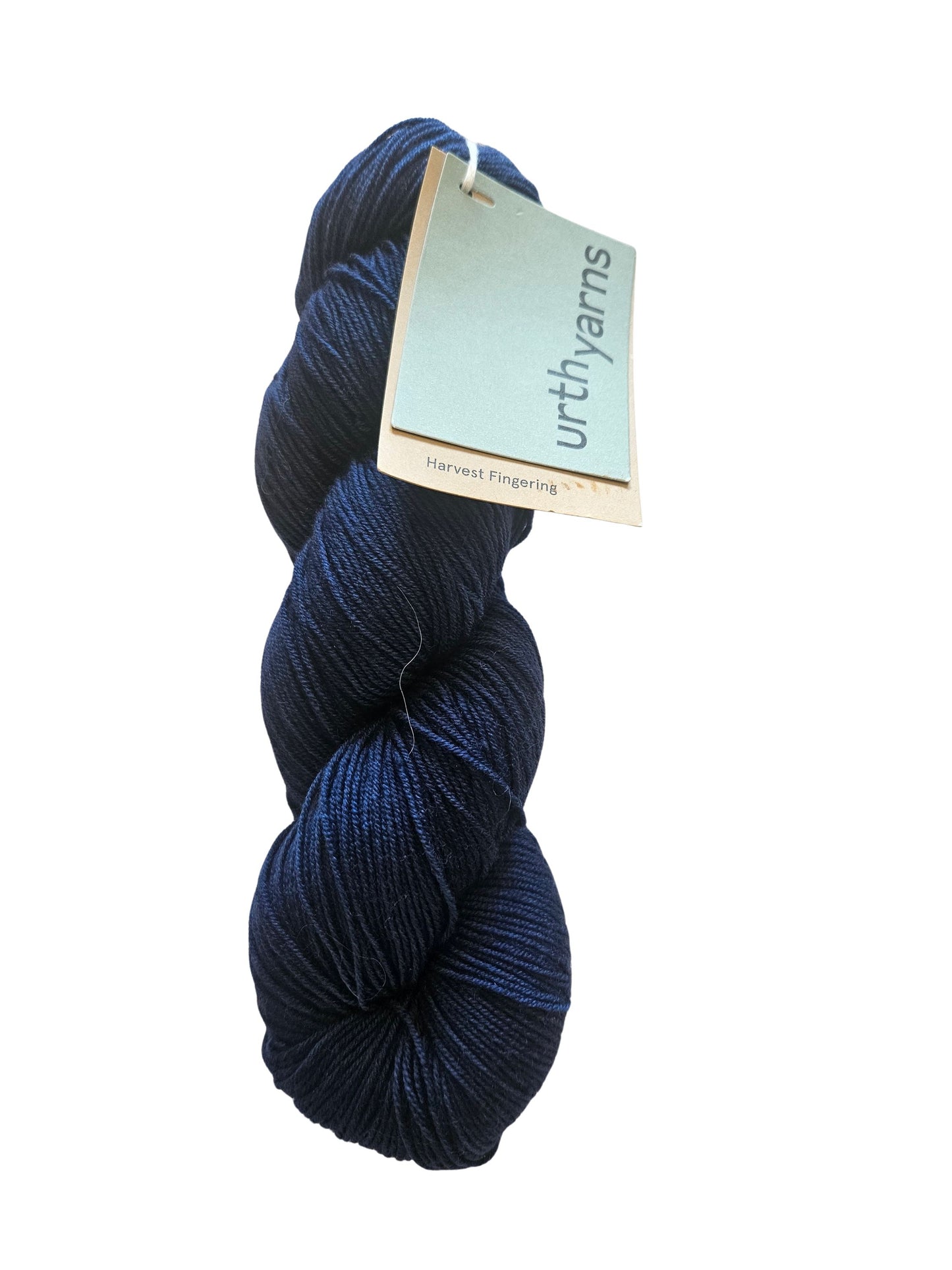 Indigo, Harvest Fingering fra Urth Yarns til Marsk tørklæde strikkekit