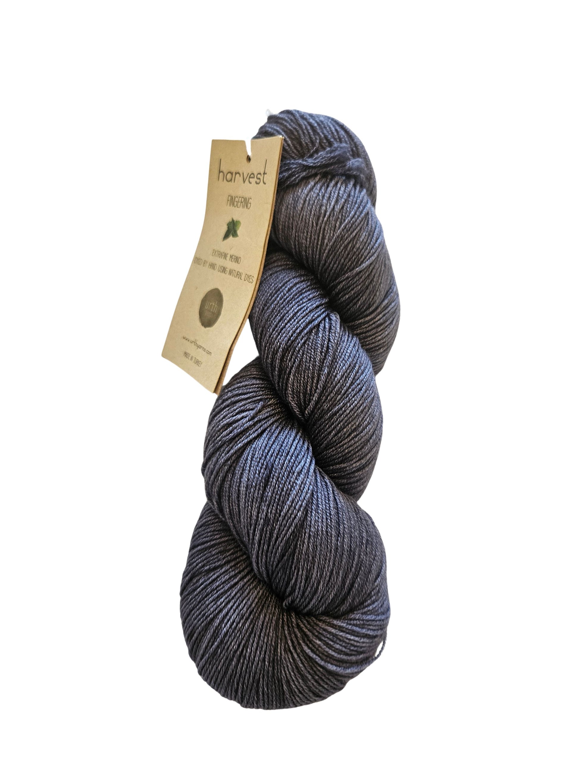 Mint, (grå)  Harvest Fingering fra Urth Yarns til Marsk tørklæde strikkekit