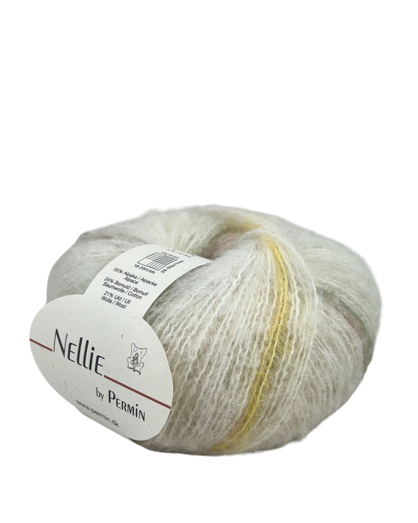 Bluse i bred rib med snoninger, Strikkekit i Nellie by Permin, art. 892414