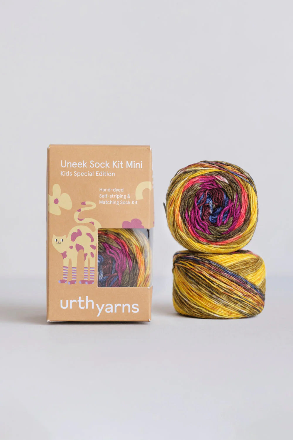 Uneek sock kit mini - Håndfarvet Stømpegarn - Urth Yarn