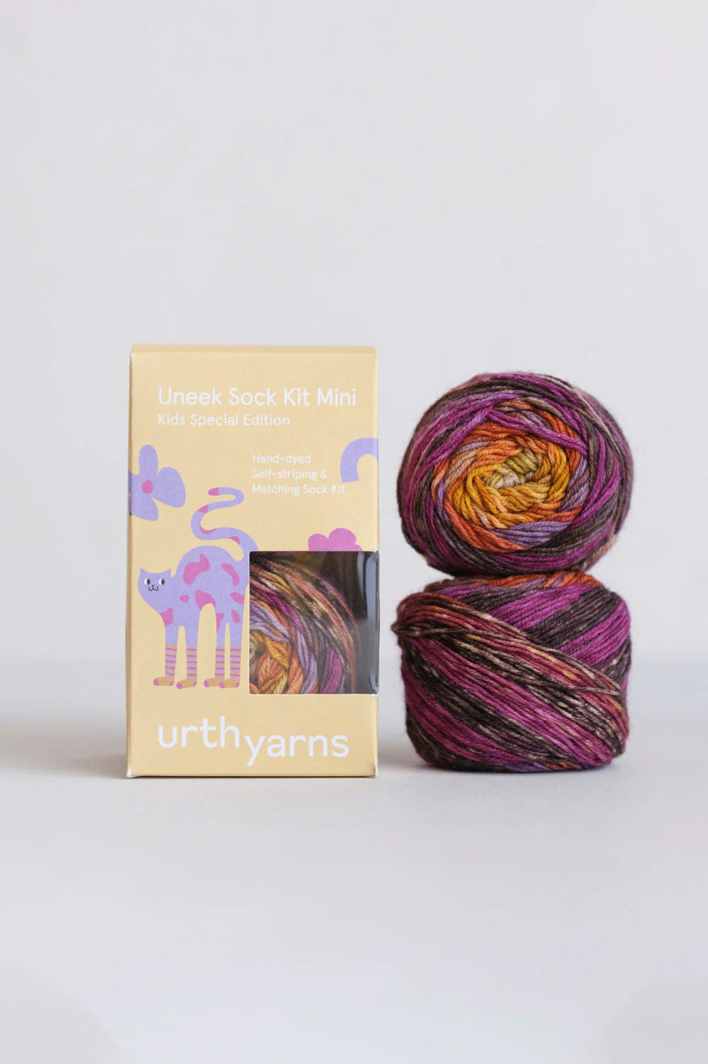 Uneek sock kit mini - Håndfarvet Stømpegarn - Urth Yarn