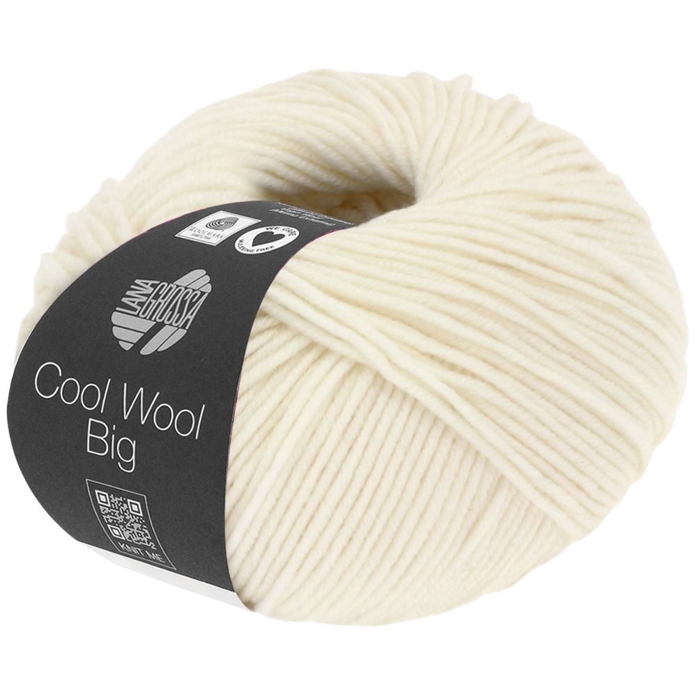 Cool Wool Big garn i råhvid 601 fra Lana Grossa