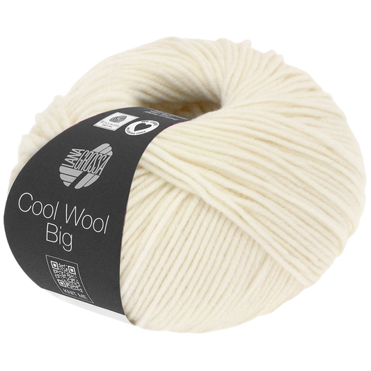 Cool Wool Big garn i råhvid 601 fra Lana Grossa