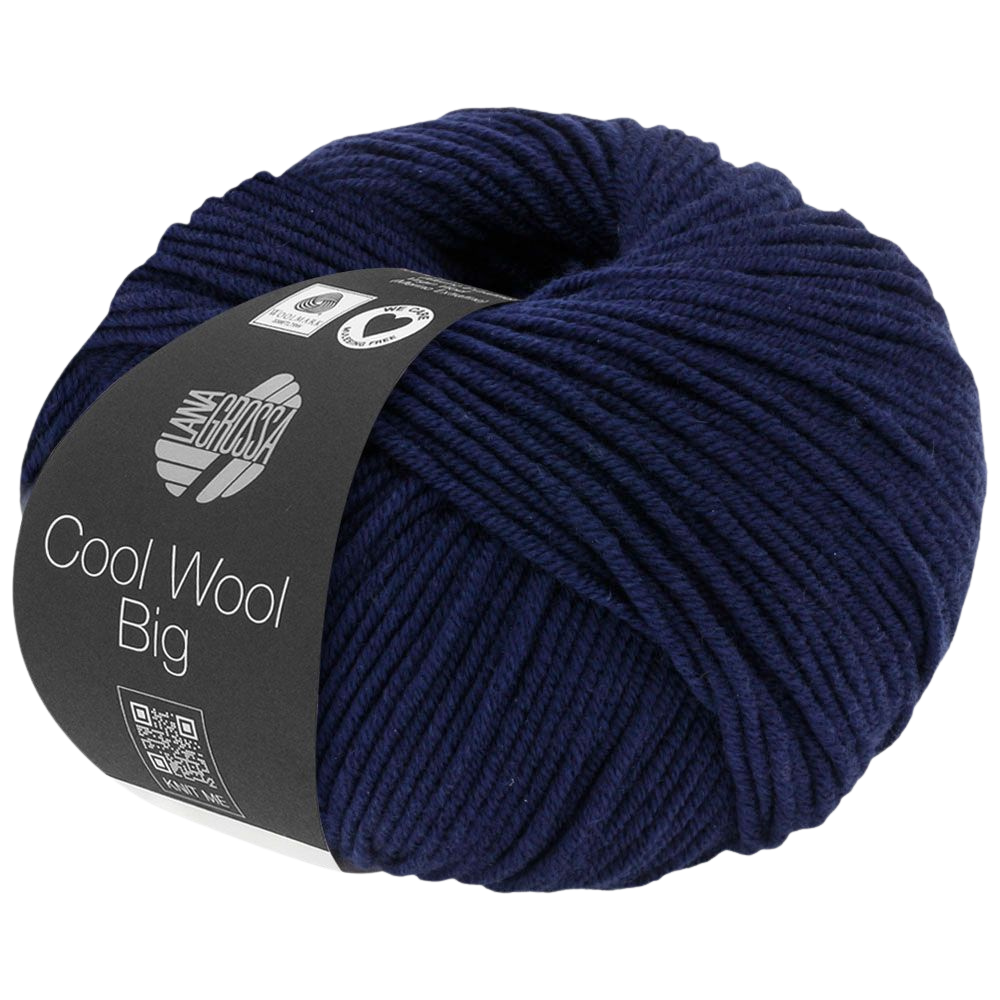 Cool Wool Big garn i mørk blå 630 fra Lana Grossa
