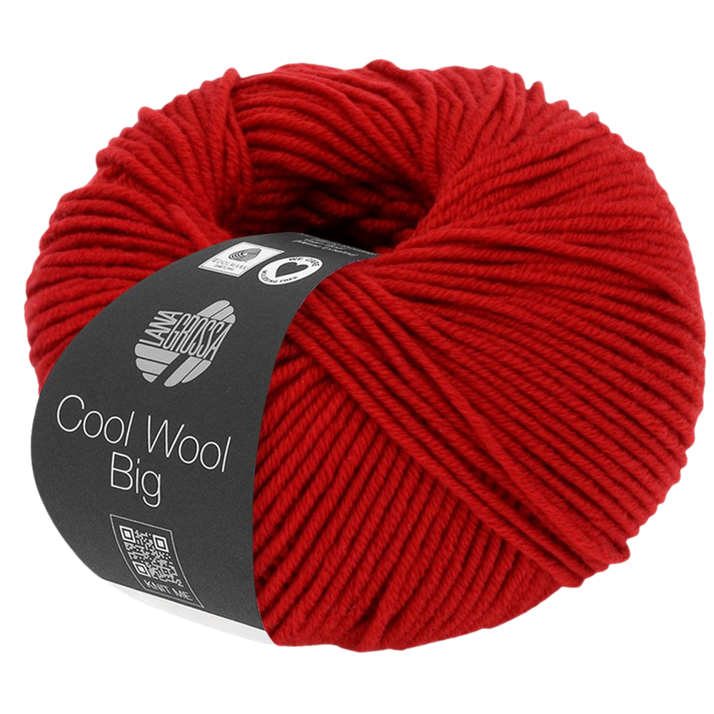 Cool Wool Big garn i mørk rød 924 fra Lana Grossa