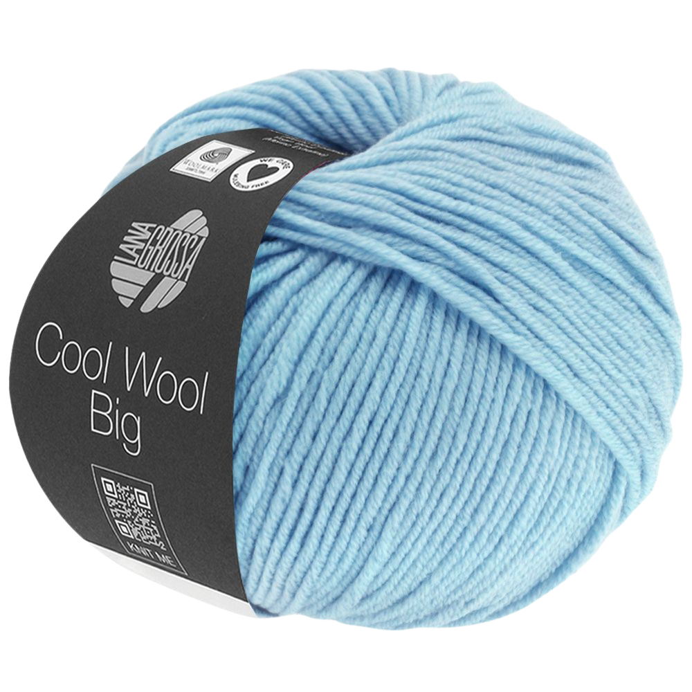 Cool Wool Big garn i himmelblå 946 fra Lana Grossa 