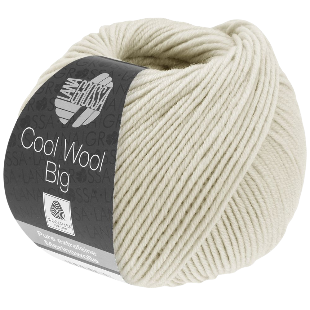 Cool Wool Big garn i råhvid naturfarve 1010 fra Lana Grossa