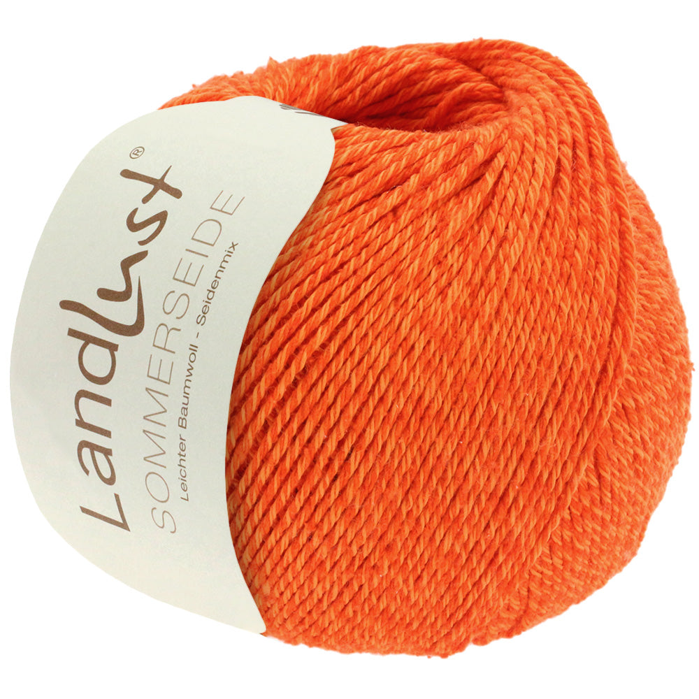 Landlust sommerseide garn i orange 28 fra Lana Grossa